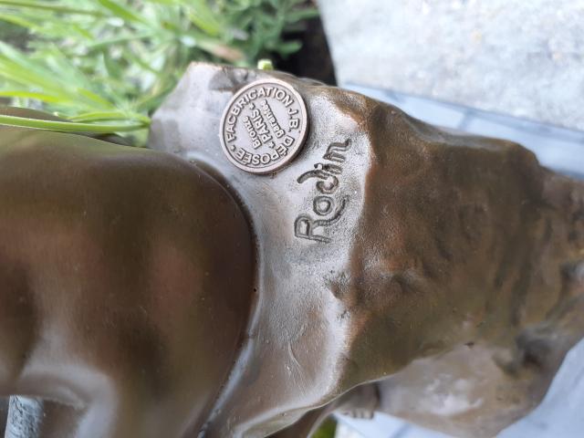 Photo SUPERBE BRONZE SUR SOCLE,LE PENSEUR DE RODIN image 4/6