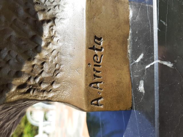 Photo SUPERBE BUSTE EN BRONZE SIGNE (ABRAHAM LINCOLN) image 4/6