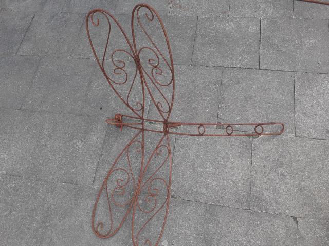Photo SUPERBE LIBELLULE EN FER FORGE (pique de jardin) image 4/6