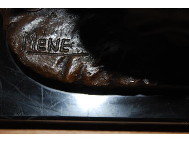 Photo SUPERBE SANGLIER EN BRONZE SIGNE SUR SOCLE image 4/6