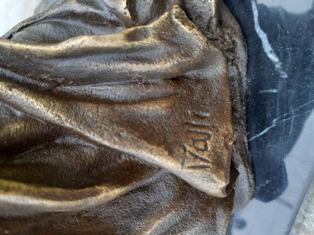 Photo SUPERBE STATUE EN BRONZE SIGNE (Moïse) image 4/6