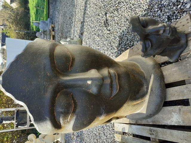 Photo Superbe statue en pierre patinée(le visage , petit modèle) image 4/6