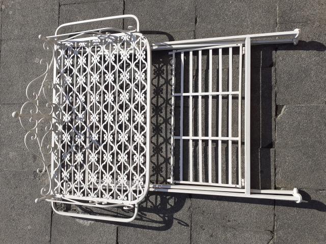 Photo SUPERBE TABLE DE JARDIN PLIABLE EN FER FORGE PATINE image 4/6