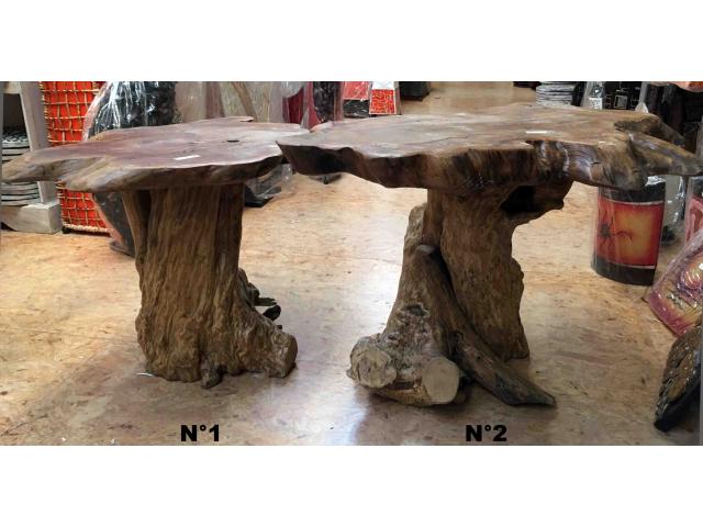 Photo Table basse en bois et racine de teck - H: 48 ou 53 cm image 4/4