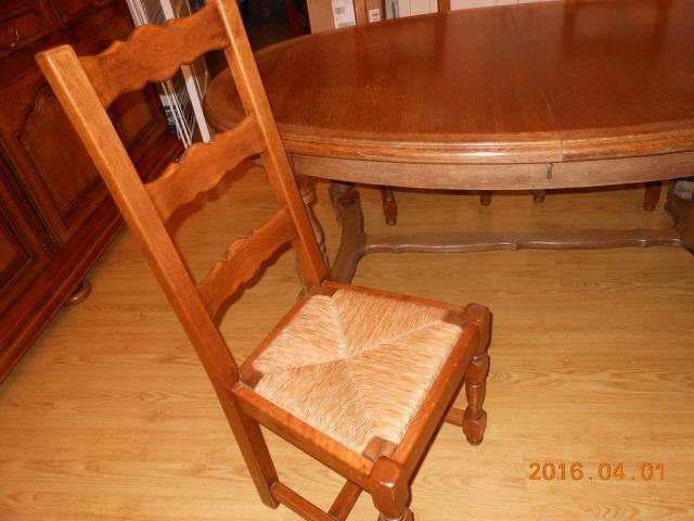 Photo table + chaises en chene image 4/5