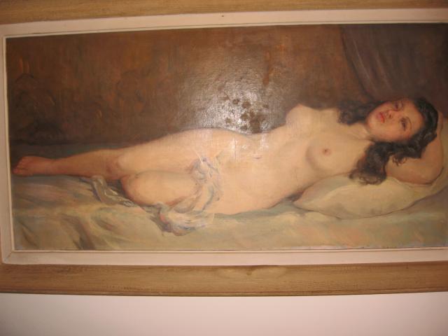 Photo Tableau "Femme allongée nue"...Peinture à l'huile réalisée par artiste amateur. image 4/6