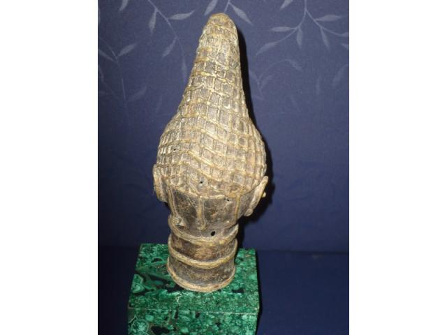 Photo Tête en bronze du Benin ( cire perdue ) image 4/4