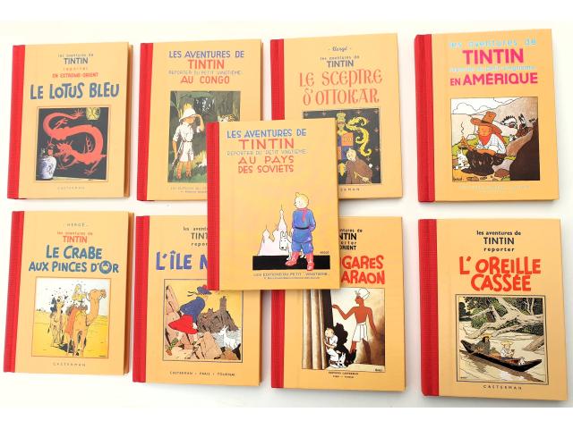 Photo Tintin Coffret 9 mini albums N&B eo 1987 image 4/6