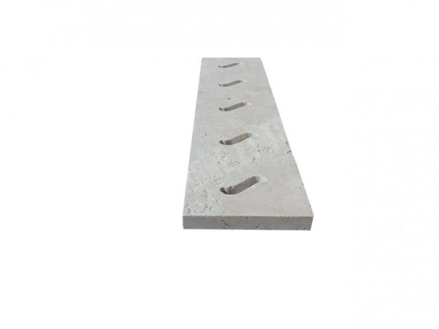 Photo Travertin Beige Grille Serpent 12,5x50 cm image 4/5