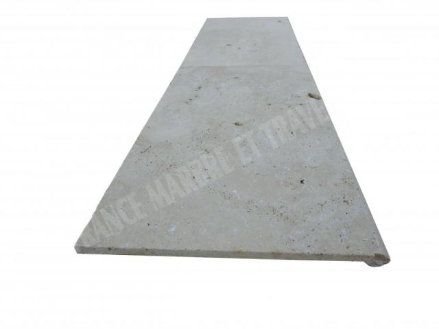 Photo Travertin Beige Nez de Marche Arrondi 30,5x61 cm image 4/5