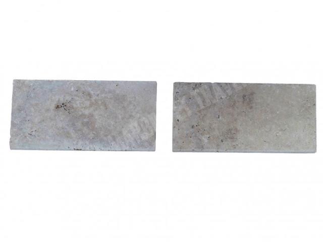 Photo Travertin Beige Nuancé Margelle de Piscine Bord Arrondi 30,5x61 cm image 4/5