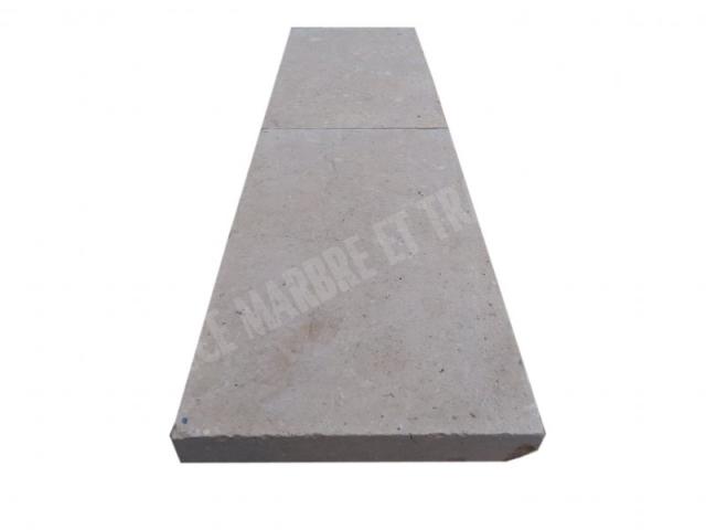 Photo Travertin  Beige Nuancé Margelle de Piscine Bord Droit 30,5x61x5cm image 4/5