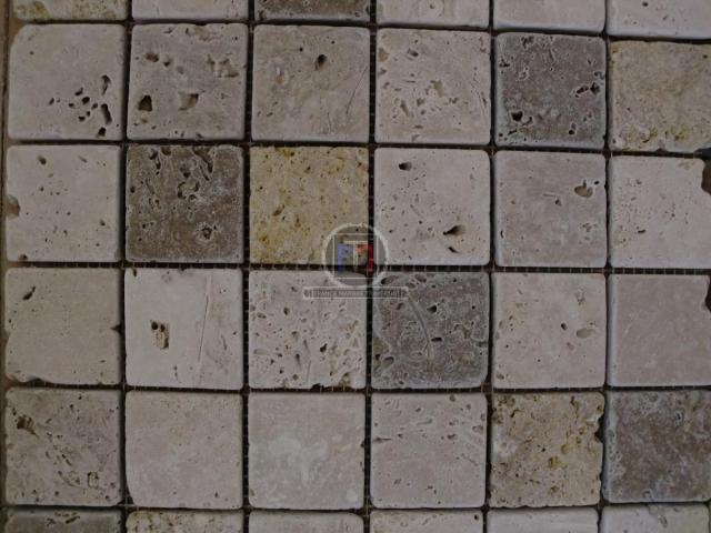 Photo Travertin Mixte Antique Mosaique 4,8x4,8x1 cm image 4/5