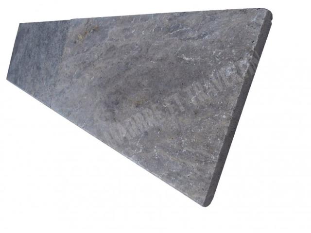 Photo Travertin Silver Margelle de Piscine Bord Arrondi 30,5x61 cm image 4/5