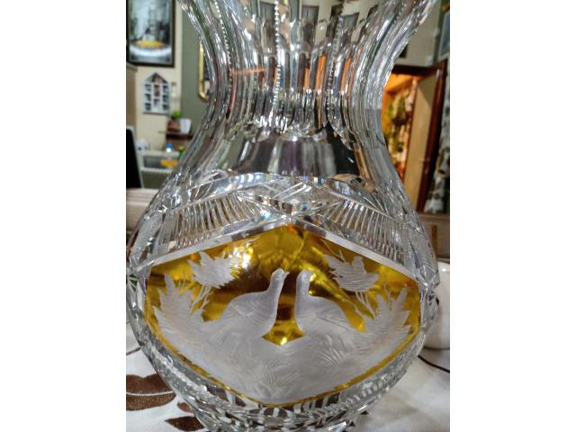 Photo Très beau vase en cristal de bohème image 4/4