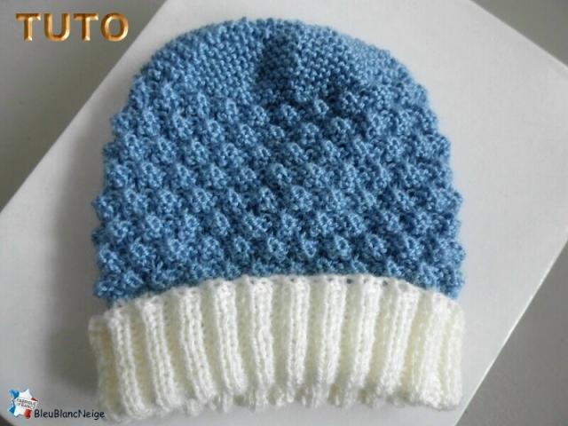 Photo Tuto explications trousseau bleu-écru astra tricot bb image 4/6