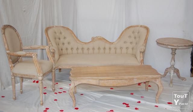Photo Vente fauteuil et meridienne baroque image 4/6