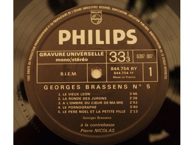 Photo Vinyl Georges BRASSENS  Vol 5 image 4/6