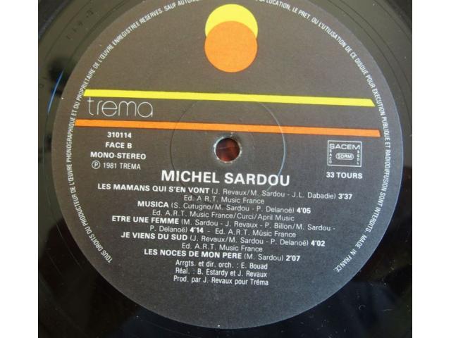 Photo Vinyl Michel SARDOU image 4/6