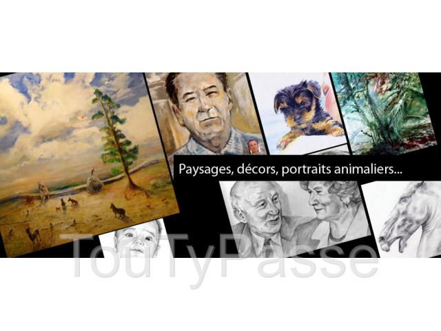 Photo Vos portraits peints ou dessinés, inspirés d'après photos, un cadeau unique et original! image 4/5