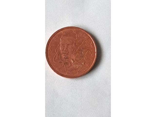 Photo 3 Rare pièce de 1  et 2 centimes d'euros Marianne 1999 fauté image 5/6