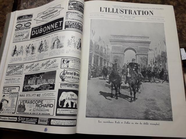 Photo 44 Reliures de 6 mois, journal    L'ILLUSRATION de 1913à1926 image 5/6