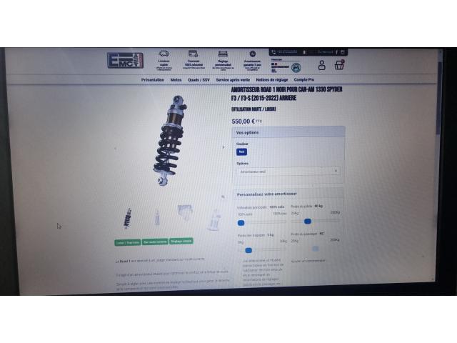 Photo Amortisseur ARRIERE pour Can-Am Spyder F3 / F3-S  image 5/5