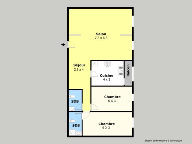Photo Appartement à vendre 111 m² Quartier des hôpitaux image 5/5