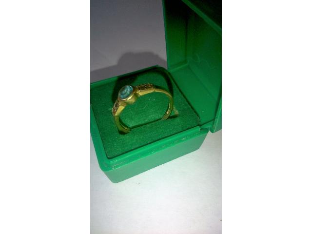 Photo bague or jaune 9 crts taille 52 image 5/5