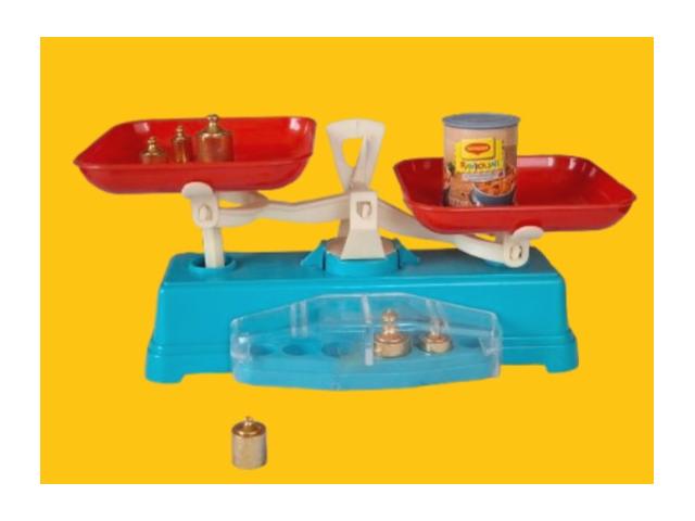 Photo Balance en plastique ~  Co-Ma Italie ~ années 1990 image 5/5