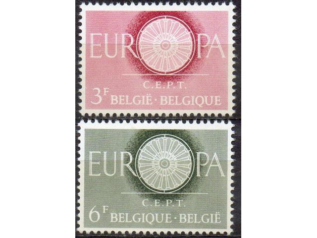 Photo Belgique timbres Europa 1956-1961 image 5/6