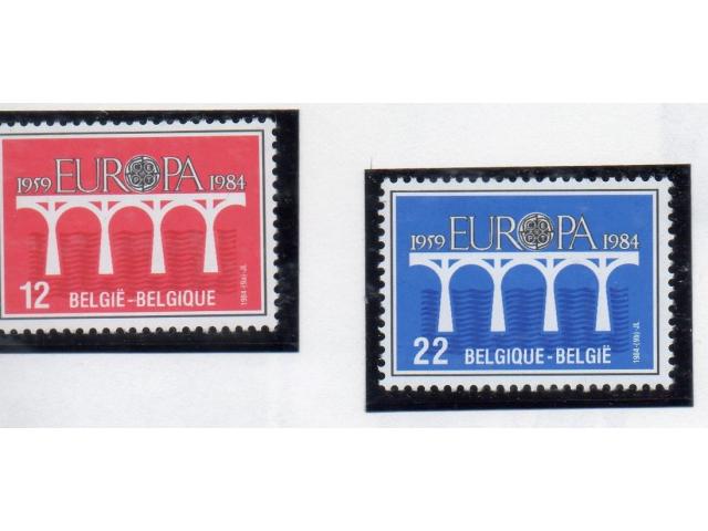 Photo Belgique timbres Europa 1980-1985 image 5/6