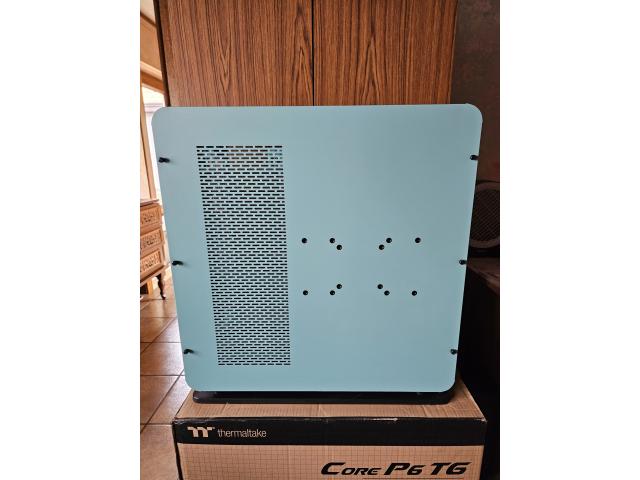 Photo Boîtier PC Thermaltake Core P6 TG Turquoise image 5/6