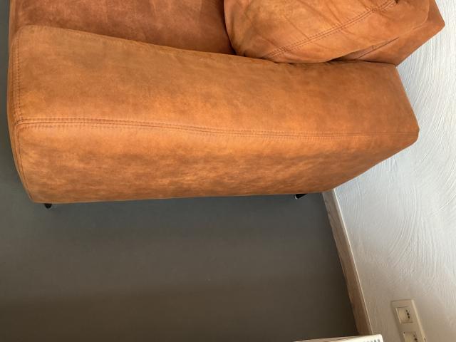 Photo Canapé deux place couleur cognac image 5/5