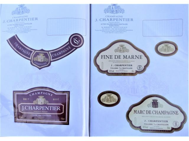 Photo Champagne - Lot de 36 anciennes étiquettes neuves et intactes dans classeur image 5/5