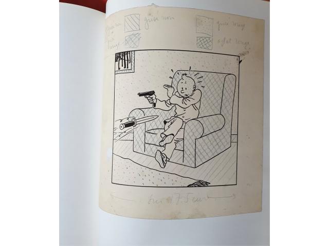 Photo Hergé dessinateur, 60 ans d'aventures de Tintin ~ EO 1988 image 5/6