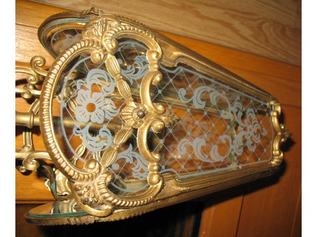 Photo LANTERNE EN SUSPENSION EN BRONZE DORÉ image 5/5