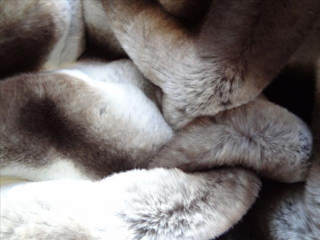 Photo Magnifiques plaids de luxe fausse fourrure 