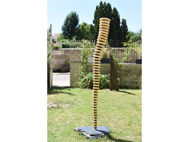 Photo Skulptur aus Travertin-Schiefer – Gartenstatue image 5/5