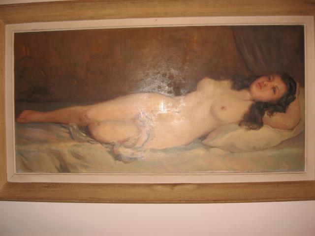 Photo Tableau "Femme allongée nue"...Peinture à l'huile réalisée par artiste amateur. image 5/6