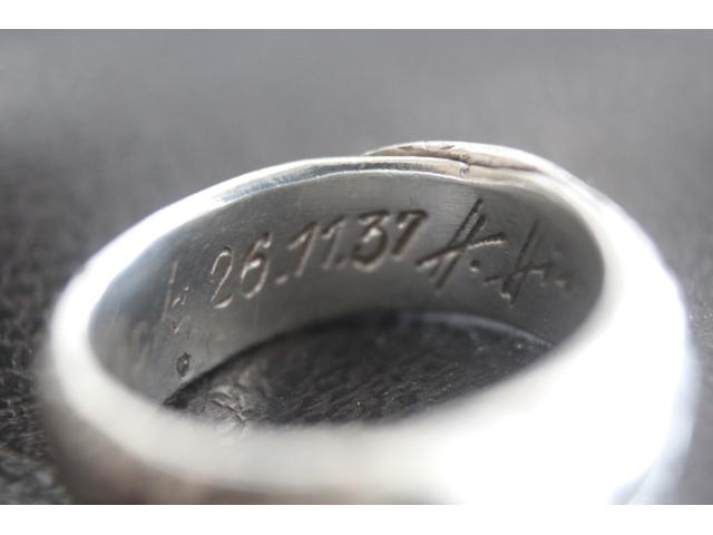 Photo Totenkopf Silber Ring, Ehrenring 1937 image 5/5