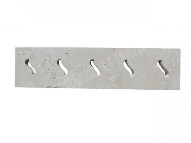 Photo Travertin Beige Grille Serpent 12,5x50 cm image 5/5