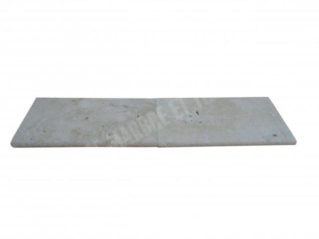 Photo Travertin Beige Nez de Marche Arrondi 30,5x61 cm image 5/5