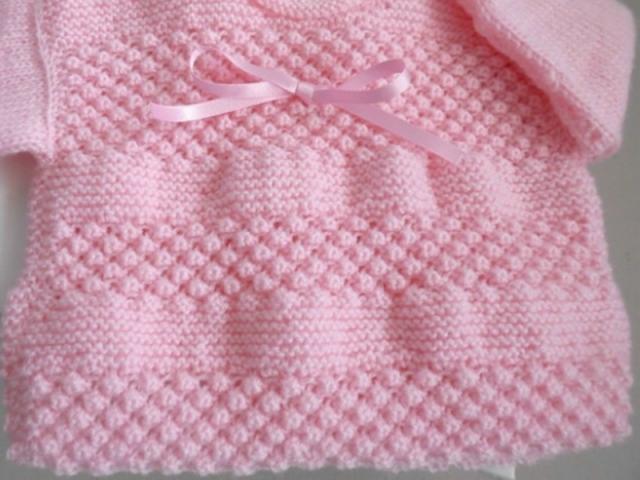 Photo Tricot bébé trousseau laine rose Astra image 5/6