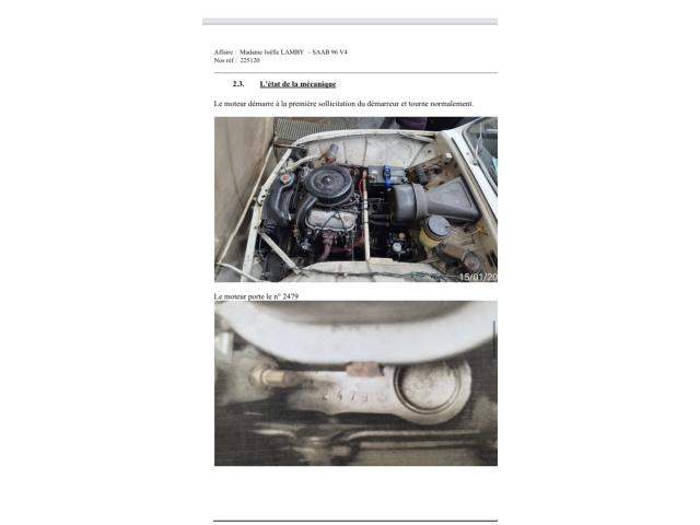 Photo Av Saab 96 V 4 ( 1967) premier propriétaire image 6/6