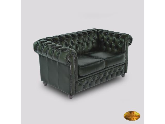 Photo Canapé Chesterfield Brighton FT 2 places Antique Vert image 6/6