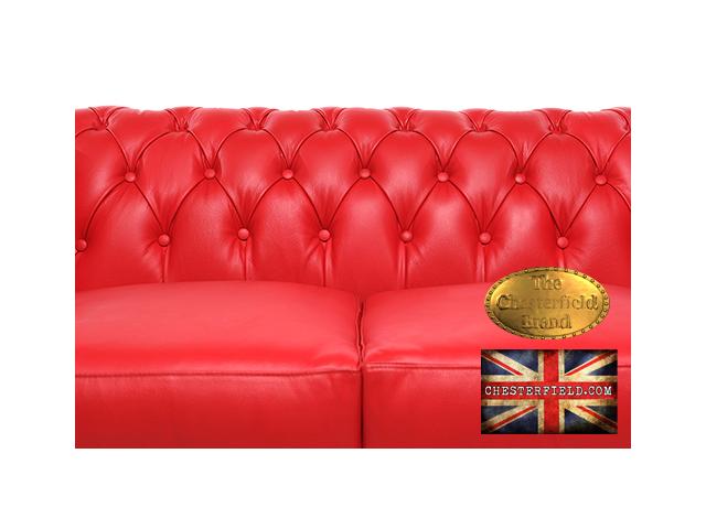 Photo Chesterfield canapé 2 places Rouge image 6/6