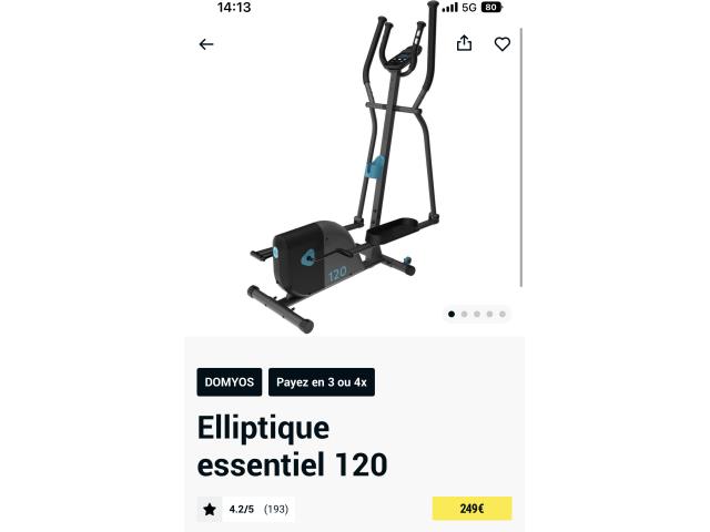 Photo Elliptique Domyos Essentiel 120 - Etat NEUF image 6/6