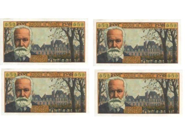 Photo F 56 LOT DE 12 BILLETS 5NF VICTOR HUGO image 6/6