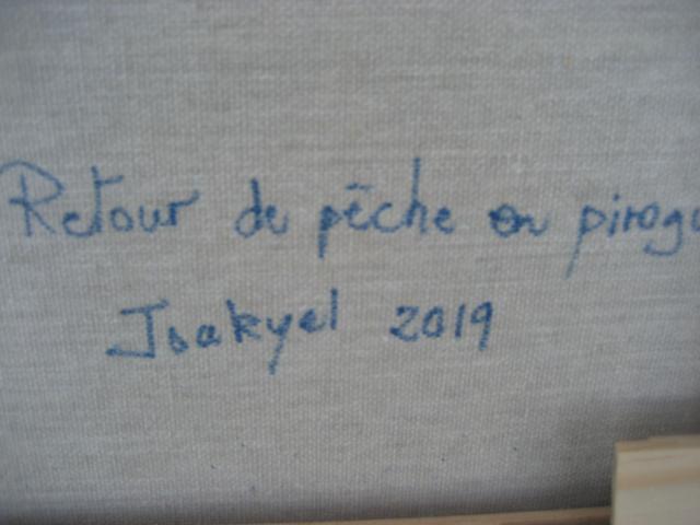 Photo HUILE SUR TOILE " retour de peche en pirogue" image 6/6